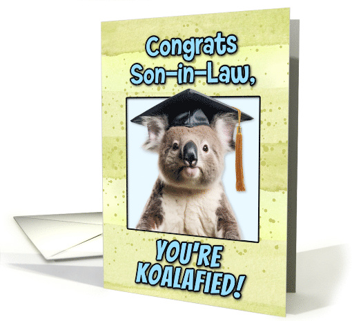 Son in Law Congratulations Graduation Koala Bear card (1836712)