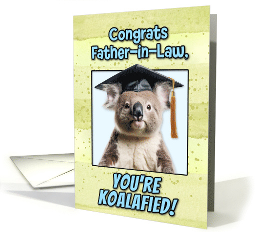 Father in Law Congratulations Graduation Koala Bear card (1836720)