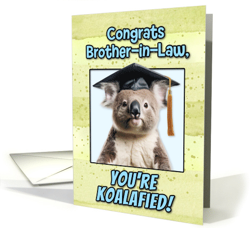 Brother in Law Congratulations Graduation Koala Bear card (1836722)