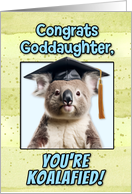 Goddaughter Congratulations Graduation Koala Bear card