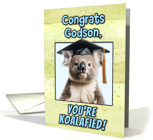 Godson Congratulations Graduation Koala Bear card (1836754)