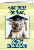 Godson Congratulations Graduation Koala Bear card