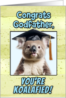 Godfather Congratulations Graduation Koala Bear card