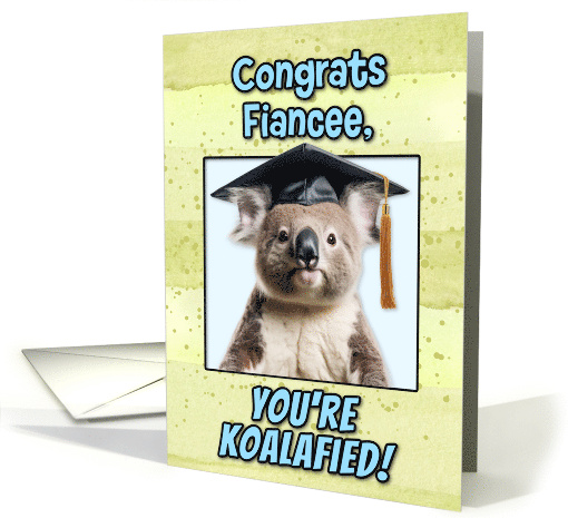 Fiancee Congratulations Graduation Koala Bear card (1836766)