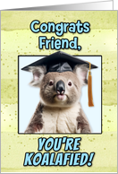 Friend Congratulations Graduation Koala Bear card