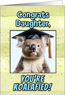 Daughter Congratulations Graduation Koala Bear card