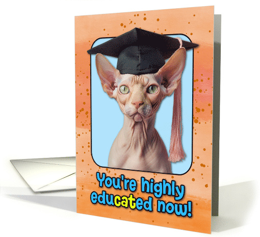 Congratulations Graduation Sphynx Cat card (1837052)