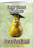 Great Nephew Congratulations Graduation Pear card
