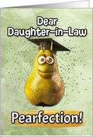 Daughter in Law Congratulations Graduation Pear card