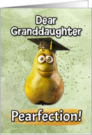 Granddaughter Congratulations Graduation Pear card