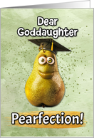 Goddaughter Congratulations Graduation Pear card