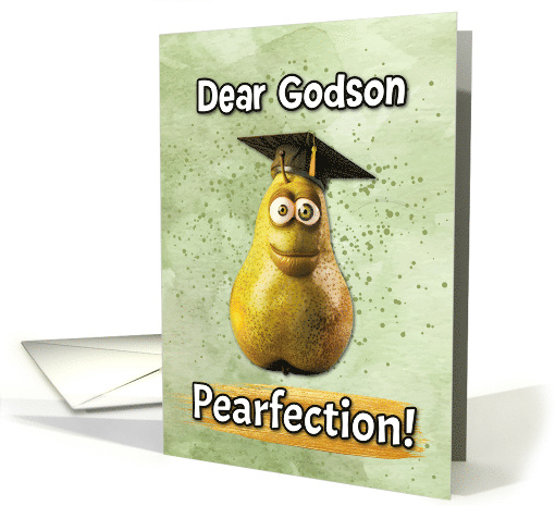 Godson Congratulations Graduation Pear card (1837270)