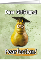 Girlfriend Congratulations Graduation Pear card