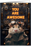 Thank You Steampunk Hamster card