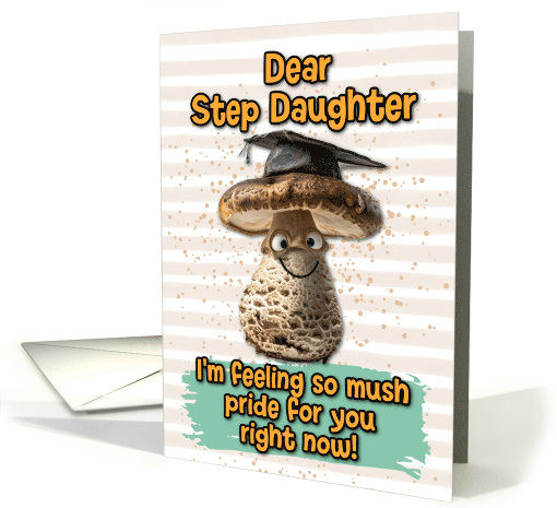 Step Daughter Congratulations Graduation Mushroom card (1837726)