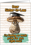 Sister in Law Congratulations Graduation Mushroom card