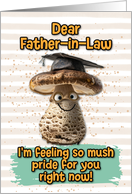 Father in Law Congratulations Graduation Mushroom card