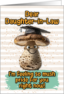 Daughter in Law Congratulations Graduation Mushroom card