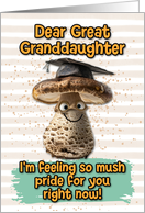 Great Granddaughter Congratulations Graduation Mushroom card