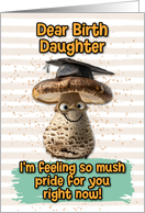 Birth Daughter Congratulations Graduation Mushroom card