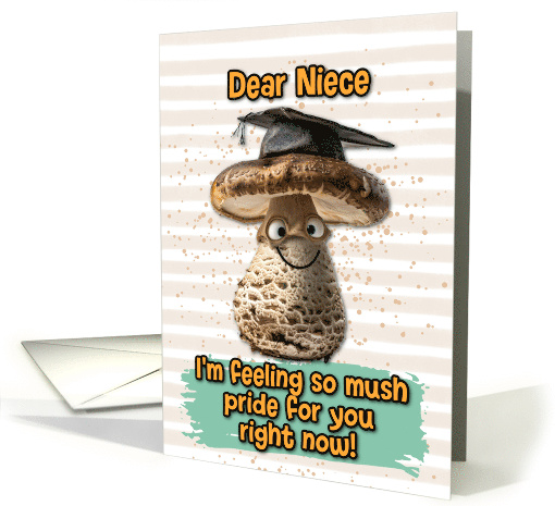 Niece Congratulations Graduation Mushroom card (1837766)