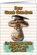Great Grandson Congratulations Graduation Mushroom card