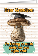 Grandson Congratulations Graduation Mushroom card