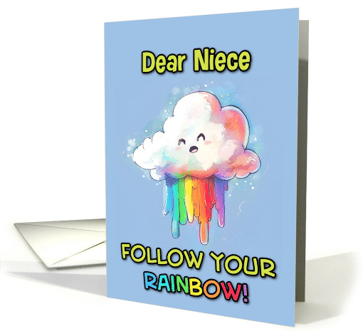 Niece Happy Pride LGBTQIA Kawaii Rainbow Cloud card (1837984)