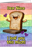 Niece Happy Pride Loaf card