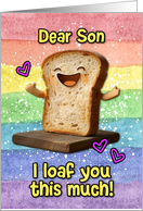 Son Happy Pride Loaf card