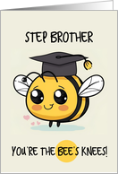 Step Brother Congratulations Graduation Bee card