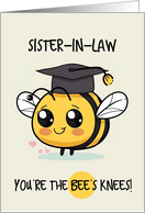 Sister in Law Congratulations Graduation Bee card