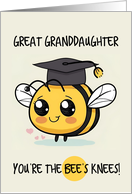 Great Granddaughter Congratulations Graduation Bee card