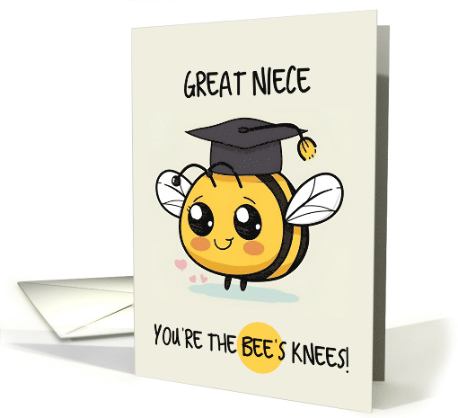 Great Niece Congratulations Graduation Bee card (1840466)