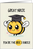 Great Niece Congratulations Graduation Bee card