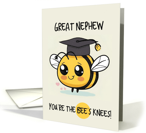 Great Nephew Congratulations Graduation Bee card (1840468)