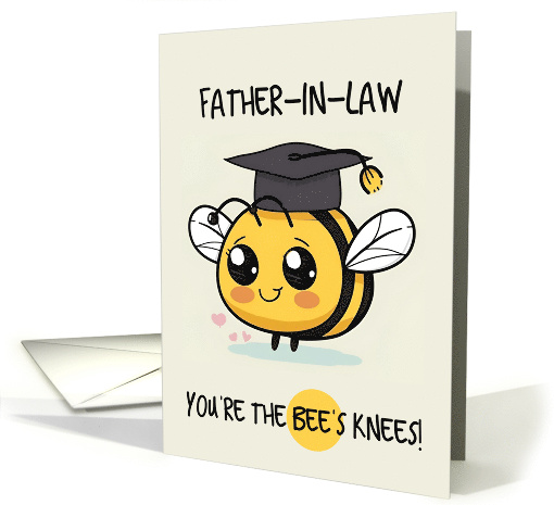 Father in Law Congratulations Graduation Bee card (1840498)