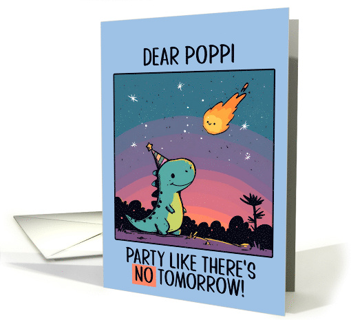 Poppi Happy Birthday Kawaii Cartoon Dino card (1840840)