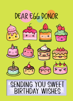 Egg Donor Happy Birthday Sweet Kawaii Birthday Cakes