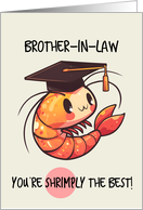 Brother in Law Congratulations Graduation Shrimp card