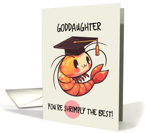 Goddaughter Congratulations Graduation Shrimp card (1841810)