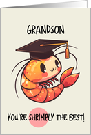 Grandson Congratulations Graduation Shrimp card