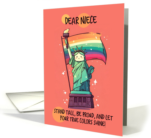 Niece Happy Pride Kawaii Rainbow Lady Liberty card (1842052)
