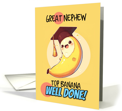 Great Nephew Congratulations Graduation Kawaii Banana card (1843348)