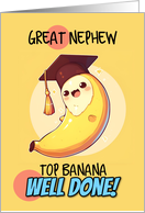 Great Nephew Congratulations Graduation Kawaii Banana card