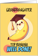 Granddaughter Congratulations Graduation Kawaii Banana card