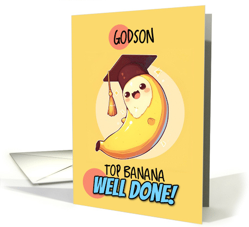 Godson Congratulations Graduation Kawaii Banana card (1843370)
