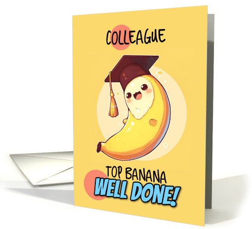 Colleague Congratulations Graduation Kawaii Banana card (1843396)