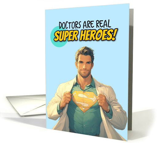 National Doctors' Day Super Hero card (1844152)