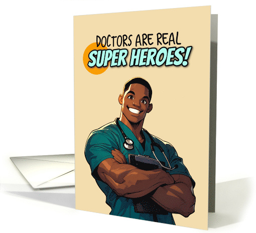 National Doctors' Day Super Hero card (1844154)